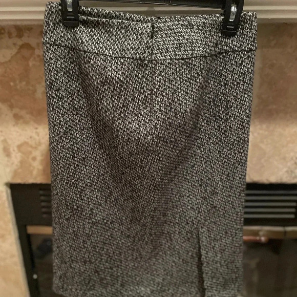 Lafayette 148 New York Grey/black white tweed suit pencil skirt Sz 4 zip jacket - Picture 3 of 10